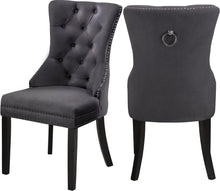 Load image into Gallery viewer, Nikki Black Velvet Dining Chair