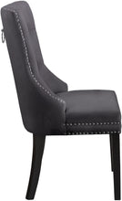 Load image into Gallery viewer, Nikki Black Velvet Dining Chair