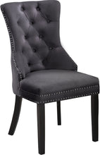 Load image into Gallery viewer, Nikki Black Velvet Dining Chair