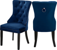 Load image into Gallery viewer, Nikki Black Velvet Dining Chair