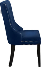 Load image into Gallery viewer, Nikki Navy Velvet Dining Chair
