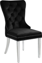 Load image into Gallery viewer, Carmen Black Velvet Dining Chair