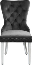 Load image into Gallery viewer, Carmen Black Velvet Dining Chair