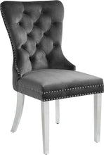 Load image into Gallery viewer, Carmen Black Velvet Dining Chair