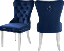 Load image into Gallery viewer, Carmen Black Velvet Dining Chair