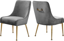 Load image into Gallery viewer, Owen Grey Velvet Dining Chair