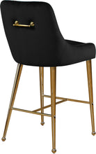 Load image into Gallery viewer, Owen Black Velvet Stool