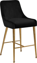 Load image into Gallery viewer, Owen Black Velvet Stool