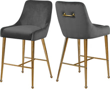 Load image into Gallery viewer, Owen Black Velvet Stool