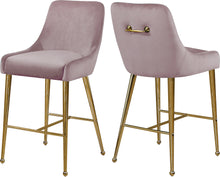 Load image into Gallery viewer, Owen Black Velvet Stool