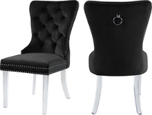 Load image into Gallery viewer, Miley Black Velvet Dining Chair