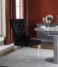 Load image into Gallery viewer, Miley Black Velvet Dining Chair