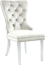 Load image into Gallery viewer, Miley Cream Velvet Dining Chair