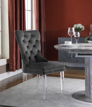Load image into Gallery viewer, Miley Black Velvet Dining Chair