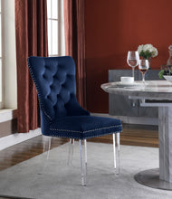 Load image into Gallery viewer, Miley Black Velvet Dining Chair