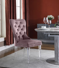 Load image into Gallery viewer, Miley Black Velvet Dining Chair