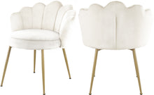 Load image into Gallery viewer, Claire Cream Velvet Dining Chair