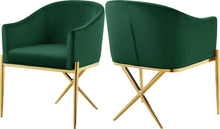 Load image into Gallery viewer, Xavier Grey Velvet Dining Chair