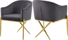 Load image into Gallery viewer, Xavier Black Velvet Dining Chair
