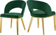 Load image into Gallery viewer, Roberto Grey Velvet Dining Chair