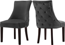 Load image into Gallery viewer, Hannah Grey Velvet Dining Chair