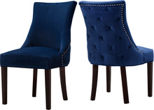 Load image into Gallery viewer, Hannah Navy Velvet Dining Chair