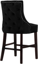 Load image into Gallery viewer, Hannah Black Velvet Stool