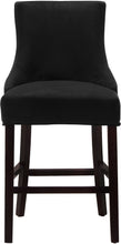 Load image into Gallery viewer, Hannah Black Velvet Stool
