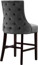 Load image into Gallery viewer, Hannah Black Velvet Stool