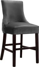 Load image into Gallery viewer, Hannah Black Velvet Stool