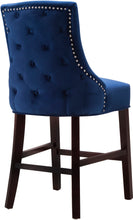 Load image into Gallery viewer, Hannah Navy Velvet Stool