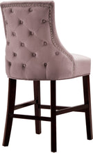 Load image into Gallery viewer, Hannah Pink Velvet Stool
