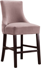 Load image into Gallery viewer, Hannah Pink Velvet Stool