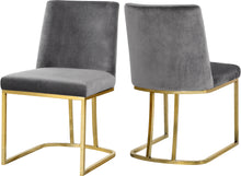 Load image into Gallery viewer, Heidi Black Velvet Dining Chair