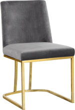 Load image into Gallery viewer, Heidi Black Velvet Dining Chair