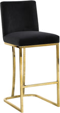 Load image into Gallery viewer, Heidi Black Velvet Stool