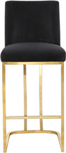 Load image into Gallery viewer, Heidi Black Velvet Stool