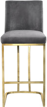 Load image into Gallery viewer, Heidi Black Velvet Stool