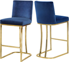 Load image into Gallery viewer, Heidi Black Velvet Stool