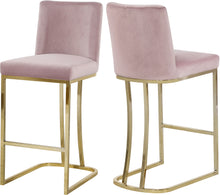 Load image into Gallery viewer, Heidi Black Velvet Stool