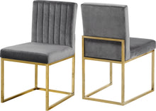 Load image into Gallery viewer, Giselle Black Velvet Dining Chair