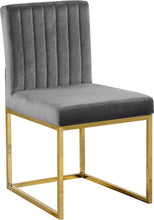 Load image into Gallery viewer, Giselle Black Velvet Dining Chair
