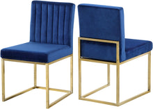 Load image into Gallery viewer, Giselle Black Velvet Dining Chair