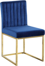 Load image into Gallery viewer, Giselle Black Velvet Dining Chair