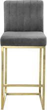 Load image into Gallery viewer, Giselle Black Velvet Stool