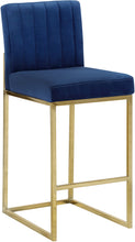 Load image into Gallery viewer, Giselle Black Velvet Stool