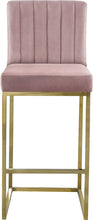 Load image into Gallery viewer, Giselle Black Velvet Stool