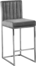 Load image into Gallery viewer, Giselle Black Velvet Stool
