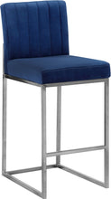 Load image into Gallery viewer, Giselle Black Velvet Stool