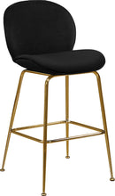 Load image into Gallery viewer, Paris Black Velvet Stool